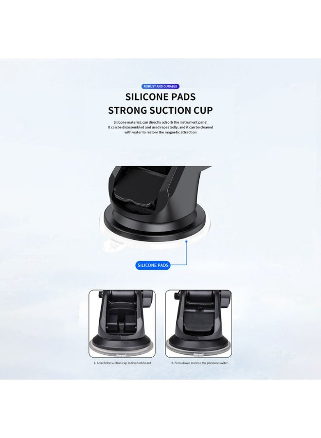 ProOne PHL1150 Mobile phone Holder - Dashboard Mobile Holder with Suction - Black - Secure and Adjustable Car Phone Holder - 360Rotation, and Universal Compatibility for Safe and Easy Navigation - Image 5